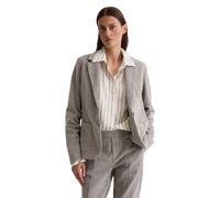 Jerseyblazer MARC O'POLO "aus Organic Cotton-Mix", Damen, Gr. 34, dunkelgrau, Tweed;Jersey, Obermaterial: 63% Baumwolle, 35% Polyester, 2% Elasthan, unifarben, relaxed fit normal, Blazer (55206519-34)