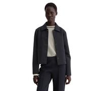 Jerseyblazer MARC O'POLO "aus Organic Cotton-Mix", Damen, Gr. 38, deep night blau, Jersey, Obermaterial: 88% Baumwolle, 12% Polyester, unifarben, regular fit, normaler Saum, Blazer (78458611-38) deep