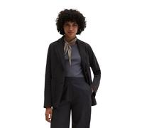 Jerseyblazer MARC O'POLO "aus Organic Cotton-Mix", Damen, Gr. 42, deep night blau, Piqué, Obermaterial: 97% Baumwolle, 3% Elasthan, unifarben, regular fit normal, Blazer (55628853-42) deep night blau