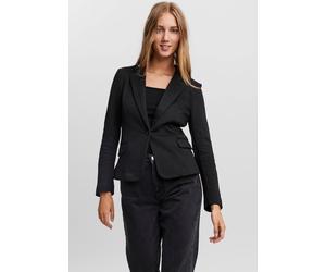 Jerseyblazer VERO MODA "VMJULIA LS BLAZER", Damen, Gr. 34, schwarz, Piqué, Obermaterial: 66% Polyester, 34% Baumwolle, unifarben, tailliert, Blazer (856631-34) schwarz