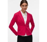 Jerseyblazer VERO MODA "VMJULIA LS BLAZER JRS NOOS", Damen, Gr. 38, jazzy, Jersey, Obermaterial: 66% Polyester, 34% Baumwolle, unifarben, regular fit normal, tiefer V-Ausschnitt, Blazer (49397835-38)