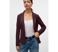 Jerseyblazer VERO MODA "VMJULIA LS BLAZER JRS NOOS", Damen, Gr. 42, rot (winetasting), Jersey, Obermaterial: 66% Polyester, 34% Baumwolle, unifarben, regular fit normal, tiefer V-Ausschnitt, Blazer, M
