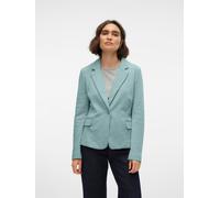 Jerseyblazer VERO MODA "VMJULIA LS BLAZER JRS NOOS", Damen, Gr. 42 (XL), grau (gray mist), Jersey, Obermaterial: 66% Polyester, 34% Baumwolle, unifarben, regular fit normal, tiefer V-Ausschnitt, mit K