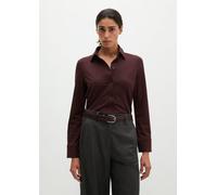 Marc O'Polo Regular Fit Hemdbluse aus Baumwoll-Mix in Dunkelrot, Größe XXL