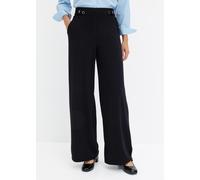 Jerseyhose BONPRIX, Damen, Gr. 36/38 (S), N-Gr, schwarz, Jersey, Obermaterial: 70% Viskose, 25% Polyester, 5% Elasthan, regular fit, Hosen Jerseyhose, aus Viskose, mit elastischem Anteil, regular fit 