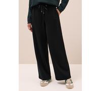 Jerseyhose CECIL, Damen, Gr. M, Länge 32, schwarz, Stoff, 61% Viskose, 32% Polyamid, 7% Elasthan, unifarben, gerade lang, Hosen Jerseyhose, High Waist (39623536-M) schwarz