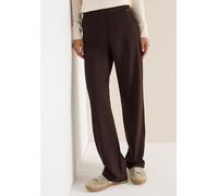 Jerseyhose CECIL "NEELE", Damen, Gr. XXL (46), Länge 32, tartufo braun, Web, Obermaterial: 61% Viskose, 32% Polyamid, 7% Elasthan. Futter: 100% Polyester, unifarben, loose fit lang, Hosen Jerseyhose,