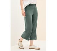 Jerseyhose CECIL "Style Neele", Damen, Gr. L (42), N-Gr, grün (balmy khaki), Jersey, Obermaterial: 95% Viskose, 5% Elasthan, bequem 3/4-Länge, Hosen Jerseyhose (87968417-L)
