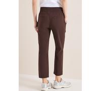 Cecil Mid Waist Slim Leg Hose im Casual Fit Brown Cacao XL