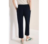 Cecil Damenhose Style Tracey – Mid Waist Slim Leg, Jersey, Casual Fit, Blau, XXL