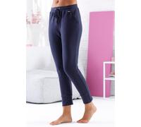 Jerseyhose FEEL GOOD, Damen, Gr. 44/46, Normalgrößen, marine, 50% Baumwolle, 50% Polyester, unifarben, Hosen Jerseyhose (74598723-44) marine