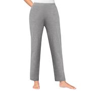 Jerseyhose FEEL GOOD, Damen, Gr. 56/58, Normalgrößen, schwarz (schwarz, grau, meliert), 95% Baumwolle, 5% Elasthan, Meliert:60% Baumwolle, 5% Elasthan, 35% Polyester, unifarben, Hosen Jerseyhose (5235