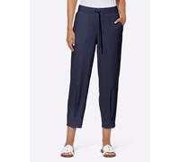 Jerseyhose HEINE, Damen, Gr. 38, Normalgrößen, blau (marine), 80% Polyamid, 20% Elasthan, unifarben, Hosen Jerseyhose (66300125-38) marine
