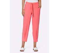 Jerseyhose HEINE, Damen, Gr. 40, Normalgrößen, orange (koralle), 80% Polyamid, 20% Elasthan, unifarben, Hosen Jerseyhose (51845719-40) koralle