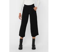 Jerseyhose JDY "JDYGEGGO NEW ANCLE PANTS JRS NOOS", Damen, Gr. XL (42), N-Gr, schwarz (schwarz detail:schwarz buttons), Web, Obermaterial: 95% Polyester, 5% Elasthan, unifarben, knöchelfrei, Hosen Jer