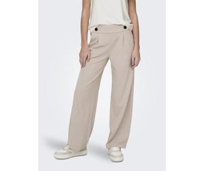 Jerseyhose JDY "JDYGEGGO NEW LONG PANT JRS NOOS", Damen, Gr. XL (42), Länge 32, grau (chateau gray detail:schwarz buttons), Jersey, Obermaterial: 95% Polyester, 5% Elasthan, unifarben, relaxed fit lan