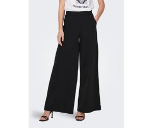 Jerseyhose JDY "JDYTANJA LIFE WIDE FLOWY PANT JRS NOOS", Damen, Gr. XL (42), Länge 32, schwarz, Jersey, Obermaterial: 95% Polyester, 5% Elasthan, unifarben, lang, Hosen Jerseyhose (36218665-XL) schwar