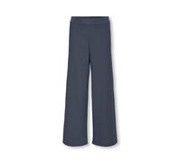 Jerseyhose KIDS ONLY "KOGNELLA PANT JRS", Mädchen, Gr. 122, N-Gr, blau (ombre blau), Jersey, Obermaterial: 65% Polyester, 30% Viskose, 5% Elasthan, unifarben, relaxed fit knöchellang, Hosen Jerseyhose