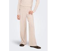 Jerseyhose KIDS ONLY "KOGNELLA PANT JRS", Mädchen, Gr. 152, N-Gr, beige (pumice stone detail:melange), Jersey, Obermaterial: 65% Polyester, 30% Viskose, 5% Elasthan, meliert, relaxed fit knöchellang,