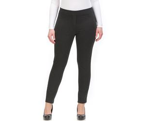 Jerseyhose KJBRAND "Jenny", Damen, Gr. 42 (21), K-Gr, grau (anthrazit), Jersey, Obermaterial: 68% Viskose, 27% Polyamid, 5% Elasthan, figurbetont knöchelfrei, Hosen Jerseyhose, mit elastischem Schlupf