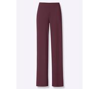 Jerseyhose LADY, Damen, Gr. 50, Normalgrößen, rot (burgund), 95% Polyester, 5% Elasthan, unifarben, lang, Hosen Jerseyhose (40775850-50) burgund