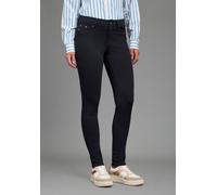 Jerseyhose LAURA SCOTT, Damen, Gr. 42, N-Gr, blau (dunkelblau), Milano Rib, Obermaterial: 76% Polyester, 20% Viskose, 4% Elasthan, unifarben, schmal lang, Hosen Jerseyhose, in Kurz und Langgrößen (564