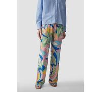 Jerseyhose LECOMTE "Hose", Damen, Gr. 42, Normalgrößen, grün, 100%Viskose, gemustert, gerade, Hosen Jerseyhose (13434938-42) grün