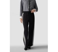 Jerseyhose LECOMTE "Hose", Damen, Gr. 46, Normalgrößen, schwarz, 55%Viskose 37%Polyamid 8%Elastanfasern, unifarben, weit, Hosen Jerseyhose (76473159-46) schwarz