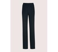 Jerseyhose MADELEINE "Jerseyhose Businesshose mit elastischem Bund", Damen, Gr. 36, N-Gr, blau (marine, schwarz), Obermaterial: 49% Viskose CV. 45% Polyester PES. 6% Elasthan EL., Modern, Hosen Jersey