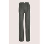 Jerseyhose MADELEINE "Jerseyhose Weite Jerseyhose mit Biesen", Damen, Gr. 18, N + K Gr, grau (steingrau), Obermaterial: 68% Viskose CV. 27% Polyamid PA. 5% Elasthan EL., Modern, Hosen Jerseyhose, Jers