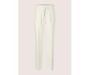 Jerseyhose MADELEINE "Schlupfhose Weite Jersey-Hose mit Bundfalten", Damen, Gr. 17, N + K Gr, weiß (wollweiß), Obermaterial: 68% Viskose CV. 27% Polyester PES. 5% Elasthan EL., Modern, Hosen Jerseyhos