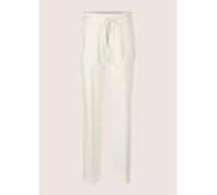 Jerseyhose MADELEINE "Schlupfhose Weite Jersey-Hose mit Bundfalten", Damen, Gr. 19, N + K Gr, weiß (wollweiß), Obermaterial: 68% Viskose CV. 27% Polyester PES. 5% Elasthan EL., Modern, Hosen Jerseyhos