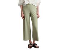 Jerseyhose MARC O'POLO "aus Feinripp-Jersey", Damen, Gr. XS, Normalgrößen, smooth sage, Obermaterial: 66% Lyocell, 32% Baumwolle, 2% Elasthan, unifarben, gerade normal, Hosen Jerseyhose (63940248-XS)