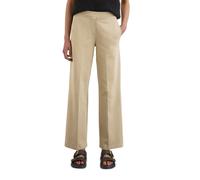 Jerseyhose MARC O'POLO "aus Interlock-Qualität", Damen, Gr. 42, Normalgrößen, beige (m723), Obermaterial: 96% Baumwolle, 4% Elasthan, unifarben, slim fit normal, Hosen Jerseyhose (92000417-42) m723