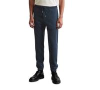 Jerseyhose MARC O'POLO "aus recycelter Baumwolle", Herren, Gr. XS, Normalgrößen, blau (schwarz navy), Obermaterial: 100% Baumwolle, unifarben, regular fit normal, Hosen Jerseyhose (53306000-XS) schwar