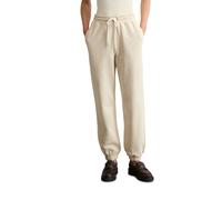 Jerseyhose MARC O'POLO "aus reinem Organic Cotton", Damen, Gr. L, Normalgrößen, beige (light oat), Sweatware, Obermaterial: 100% Baumwolle, unifarben, regular fit lang, Hosen Jerseyhose (51902534-L) l