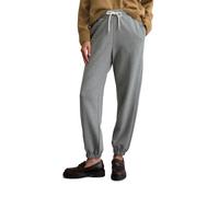 Jerseyhose MARC O'POLO "aus reinem Organic Cotton", Damen, Gr. M, Normalgrößen, light grau melange, Sweatware, Obermaterial: 100% Baumwolle, unifarben, regular fit lang, Hosen Jerseyhose (79333813-M)