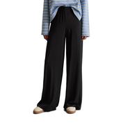 Jerseyhose MARC O'POLO DENIM, Damen, Gr. M, N-Gr, schwarz, Web, Obermaterial: 97% Viskose, 3% Elasthan, weit lang, Hosen Jerseyhose, wide aus LENZING™ ECOVERO™ (19070617-M) schwarz