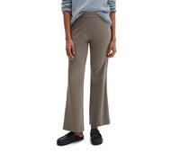 Jerseyhose MARC O'POLO "MARTHE Flared", Damen, Gr. 34, N-Gr, chalky braun, Jersey, Obermaterial: 70% Viskose, 25% Polyamid, 5% Elasthan, ausgestellt knöchelfrei, Hosen Jerseyhose, MODEL MARTHE FLARED