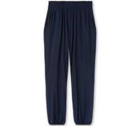 Schlupfhose SHEEGO, Damen, Gr. 46, Normalgrößen, blau (marine), 95% Viskose, 5% Elasthan, unifarben, Hosen Schlupfhose (38156102-46) marine