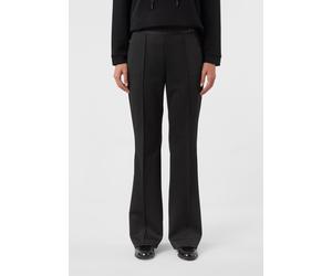 Jerseyhose mit Fischgrätmuster und Biesen schwarz 36/LONG