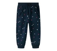 Jerseyhose NAME IT "NMFFILLA NREG PANT BOX PB", Mädchen, Gr. 128, N-Gr, schwarz sapphire, Jersey, Obermaterial: 95% Baumwolle, 5% Elasthan, unifarben, normal, Hosen Jerseyhose (78402423-128) schwarz s