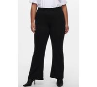 ONLY CARMAKOMA PLUS SIZE Flared Hose mit Stretch-Anteil Modell 'Ever' in Schwarz, Größe L, Artikelnr. 1278936L Schwarz L 95% Polyester, 5% Elasthan