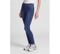 Jerseyhose RABE "Hose", Damen, Gr. 38, Normalgrößen, blau (dunkelblau), Obermaterial: 77% Baumwolle, 20% Polyester, 3% Elasthan, unifarben, schmal, Hosen Jerseyhose (81577321-38) dunkelblau