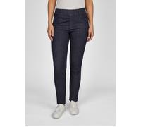 Jerseyhose RABE "Hose", Damen, Gr. 40, Normalgrößen, blau (dunkelblau), 90%Baumwolle 8%Polyester 2%Elasthan, unifarben, figurumspielend, Hosen 5-Pocket-Jeans (75970621-40) dunkelblau