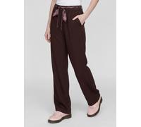 Jerseyhose RABE "Hose", Damen, Gr. 40, Normalgrößen, braun, Obermaterial: 90% Polyester, 10% Elasthan, unifarben, weit, Hosen Jerseyhose (51359560-40) braun