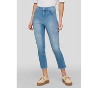 Jerseyhose RABE "Hose", Damen, Gr. 44, Normalgrößen, hellblau, 92%Baumwolle 6%Polyester 2%Elasthan, unifarben, skinny fit, Hosen Jerseyhose (82018155-44) hellblau