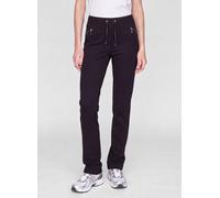Jerseyhose RABE "Hose", Damen, Gr. 44, Normalgrößen, schwarz, Obermaterial: 48% Viskose, 47% Polyester, 5% Elasthan, unifarben, schmal, Hosen Jerseyhose (37167167-44) schwarz