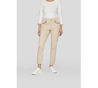 Jerseyhose RABE "Hose", Damen, Gr. 48, Normalgrößen, beige, 90%Baumwolle 8%Polyester 2%Elastan, unifarben, skinny fit, Hosen Jerseyhose (36867419-48) beige