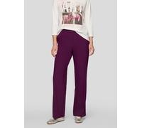 Jerseyhose RABE "Hose", Damen, Gr. 52, Normalgrößen, violett, 71%Polyester, 23%Viskose, 6%Elastan, unifarben, straight fit, Hosen Jerseyhose (84240500-52) violett